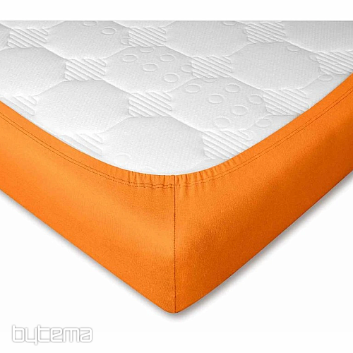 Jersey prestieradlo farba POMARANČ
