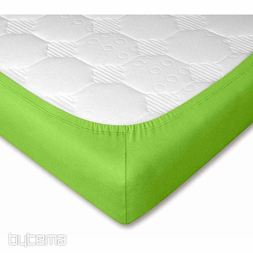 Jersey prestieradlo farba KIWI