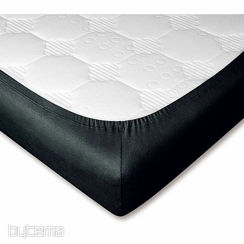Jersey prestieradlo farba ČIERNA