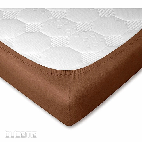 Jersey prestieradlo farba NUGÁT