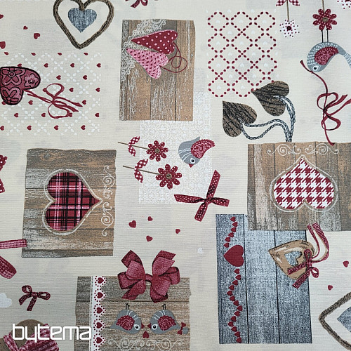 Dekoračná látka TM PATCHWORK bordó
