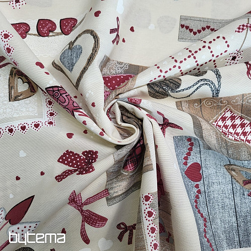 Dekoračná látka TM PATCHWORK bordó