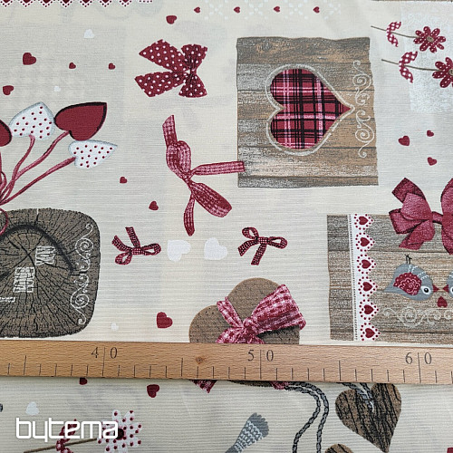 Dekoračná látka TM PATCHWORK bordó