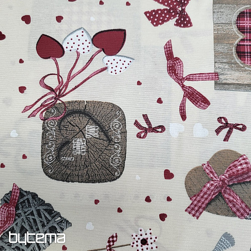 Dekoračná látka TM PATCHWORK bordó