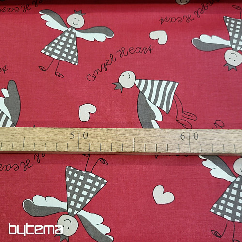 Dekoračná látka ANJEL bordo