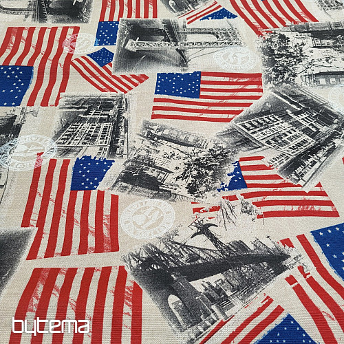 Dekoračná látka AMERICA
