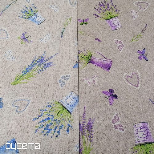 Dekoračná látka LEVANDULE lila