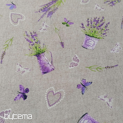 Dekoračná látka LEVANDULE lila