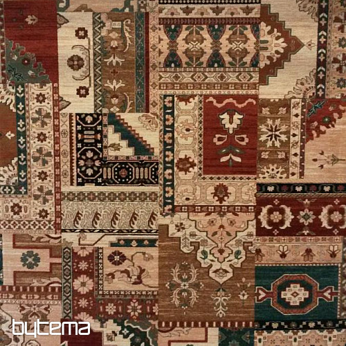 Luxusné vlnené koberce ROYAL PATCHWORK multi cream