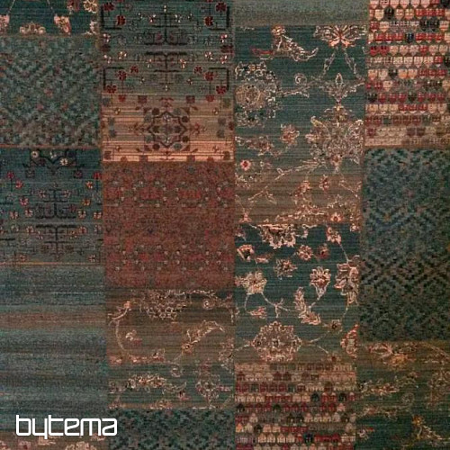 Luxusné vlnené koberce ROYAL PATCHWORK green