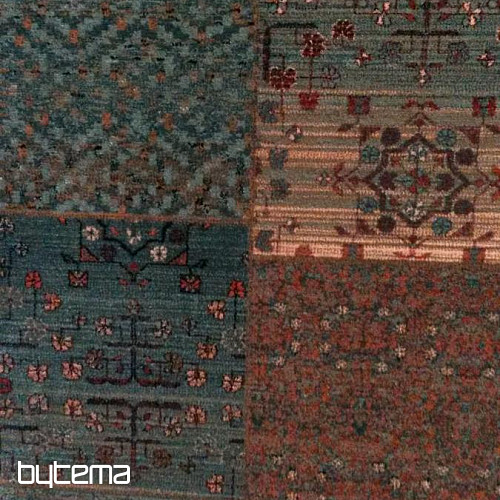 Luxusné vlnené koberce ROYAL PATCHWORK green