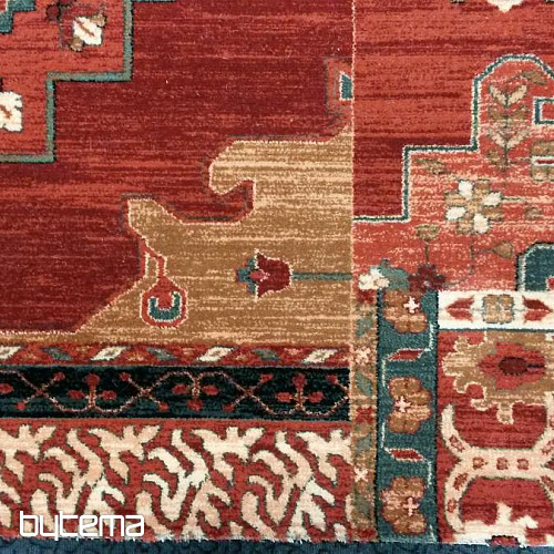 Luxusné vlnené koberce ROYAL PATCHWORK multi red