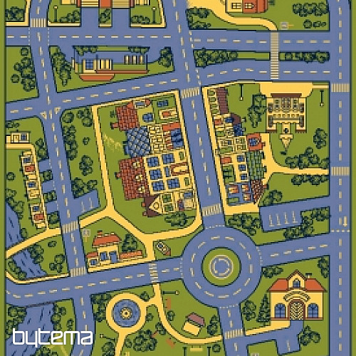 Detský kusový koberec MESTO! Posledný kus!