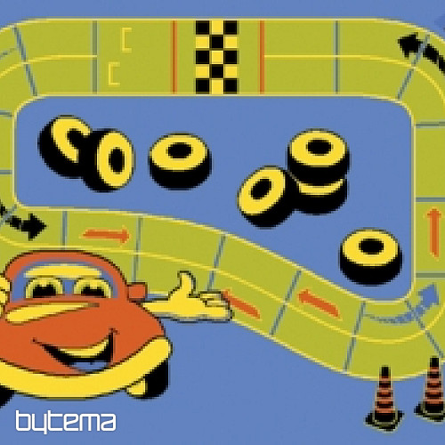 Detský kusový koberec AUTODRÁHA