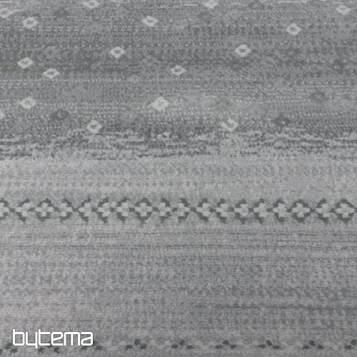moderný kusový koberec FONT šedo zelený