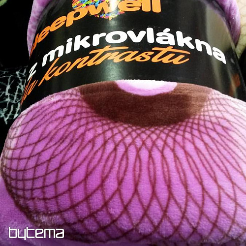 Deka ovečka - bublina fialová