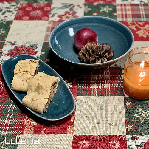 Vianočný gobelínový obrus a šál HOLLY