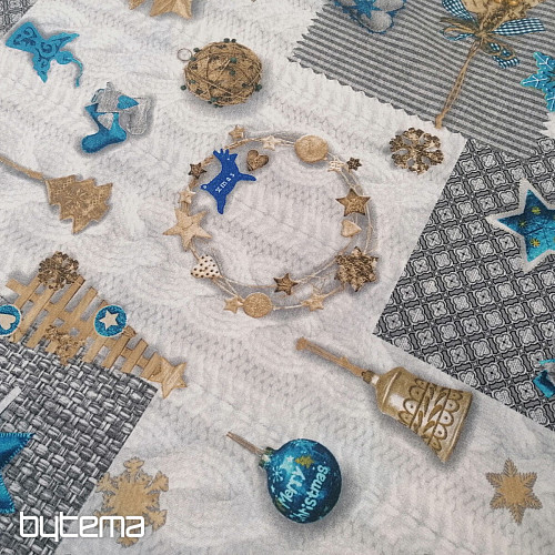 Dekoračná látka NEVADA modrá