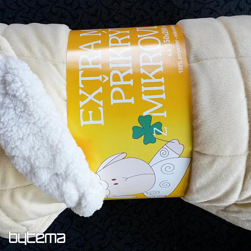 Deka z mikrovlákna EXTRA MÄKKÁ OVEČKA prešiv smotanová