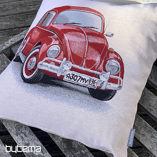 Gobelínový obliečka na vankúš VW BROUK ČERVENÝ