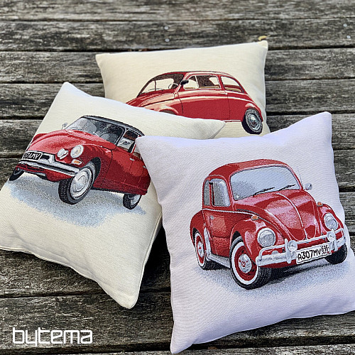 Gobelínový obliečka na vankúš VW BROUK ČERVENÝ
