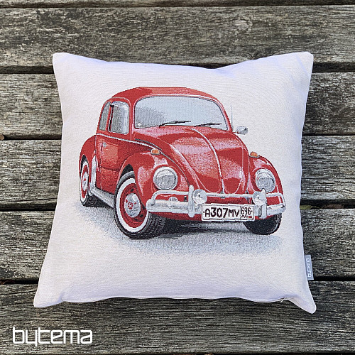Gobelínový obliečka na vankúš VW BROUK ČERVENÝ
