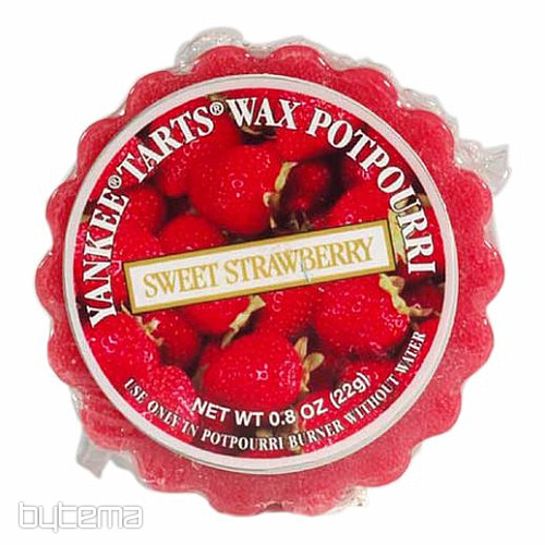 sviečka YANKEE CANDLE vôňa SWEET STRAWBERRY - sladké jahody