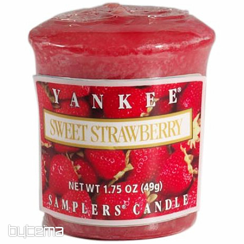 sviečka YANKEE CANDLE vôňa SWEET STRAWBERRY - sladké jahody