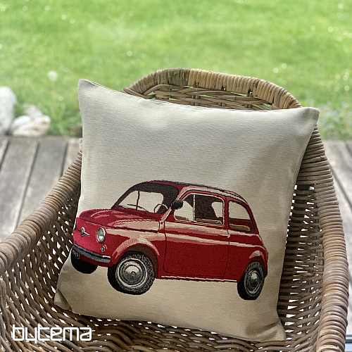 Gobelínový obliečka na vankúš FIAT ČERVENÝ