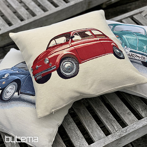 Gobelínový obliečka na vankúš FIAT ČERVENÝ