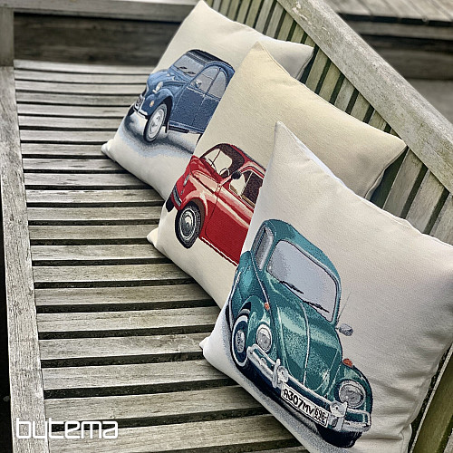 Gobelínový obliečka na vankúš FIAT ČERVENÝ