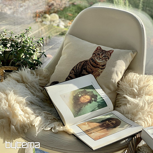 Gobelínová obliečka na vankúš MAČKA MOUREK