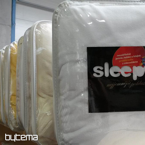 Prestieradlo mikroflanel SLEEP WELL biele