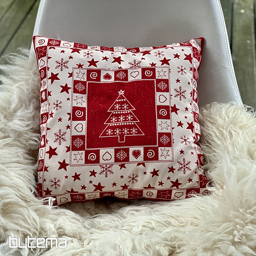 Vianočný dekoračný povlak VIANOČNÝ STROMOK I RED