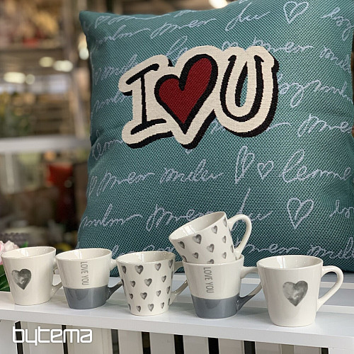 Gobelínový obliečka na vankúš I LOVE YOU