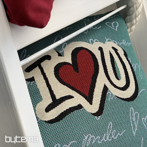 Gobelínový obliečka na vankúš I LOVE YOU