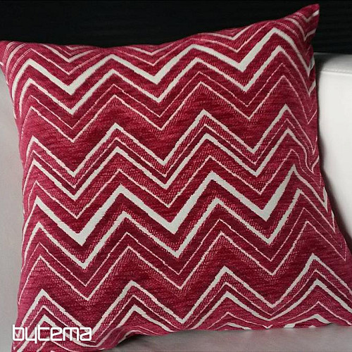 Dekoračná obliečka na vankúš ZIG ZAG ružová
