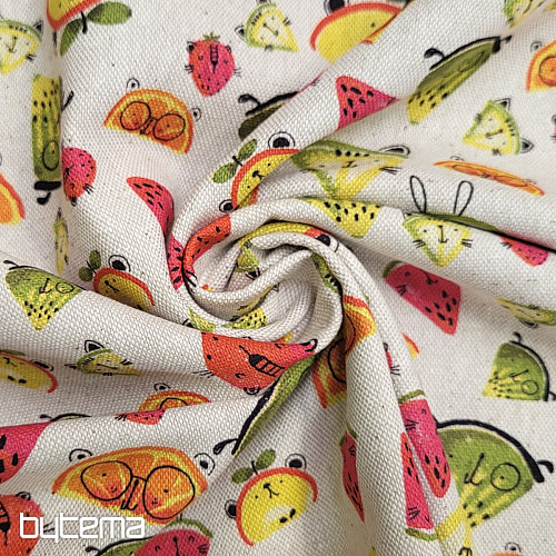 Dekoračná látka OVOCIE digitálna potlač