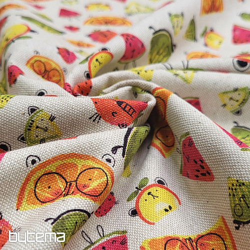 Dekoračná látka OVOCIE digitálna potlač