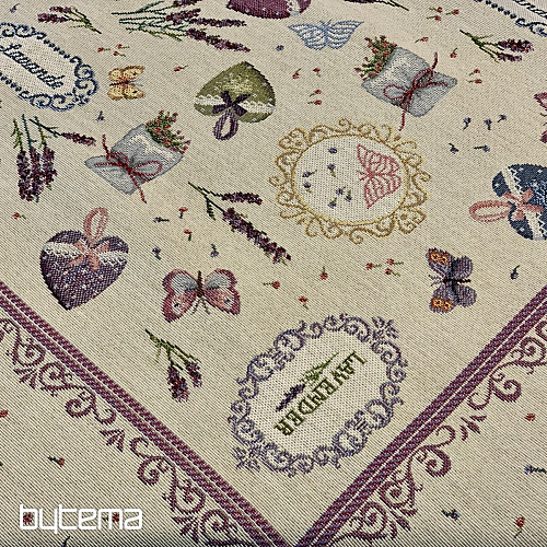 Gobelínový obrus 100 x100 Levanduľový sen