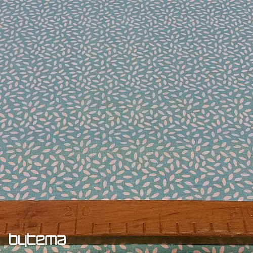 Bavlnená látka STILI turquoise tyrkys