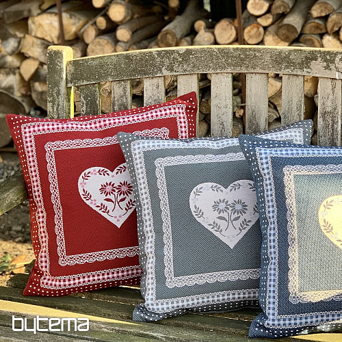 Gobelínová obliečka na vankúš SELSKÁ JIZBA sivý