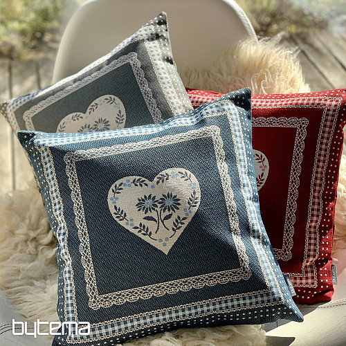 Gobelínová obliečka na vankúš SELSKÁ JIZBA sivý