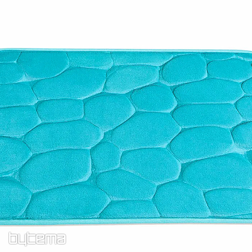 Kúpeľňová predložka OBLÁZKY TYRKYSOVÁ