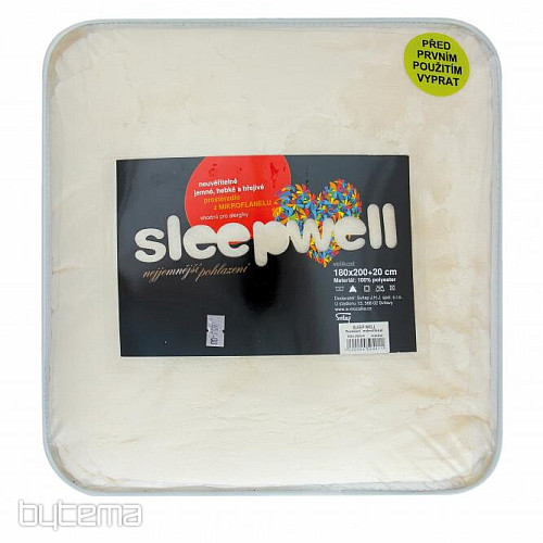Prestieradlo mikroflanel SLEEP WELL MESAČNÝ TRBLIETANIE