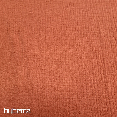 Bavlnená látka GAZE marsala