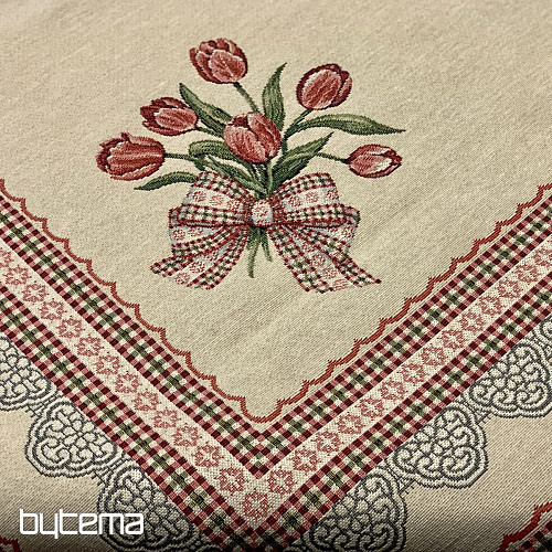 Gobelínové obrusy a šály TULIPÁNY