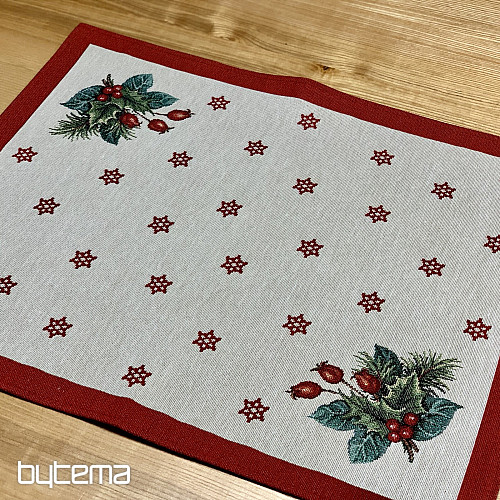 Gobelínový obrus a šál VIANOČNÁ SVIEČKA