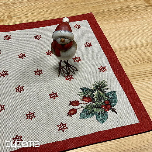 Gobelínový obrus a šál VIANOČNÁ SVIEČKA