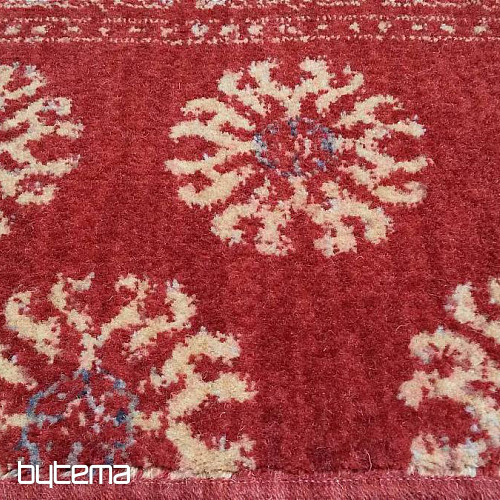 Luxusné vlnený koberec DJOBIE PATCH red